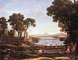 Landscape with Dancing Figures by Claude Lorrain